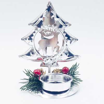 

Christmas Table Candle Holder XMAS Party Wedding Dinner Iron Candlestick Decor