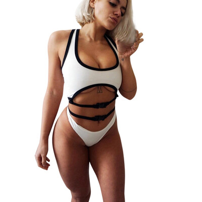 

Roseonmyhand Women Buckle Solid Bikini Push-Up Padded Swimwear Bathing Swimsuit Beachwear