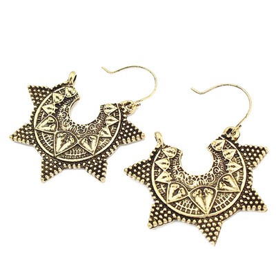 

New Earrings Polygon Geometric Openwork Pearl Earrings Earring