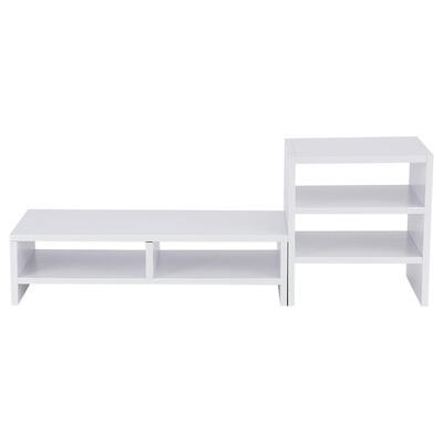 

Greensen Monitor Stand Storage RiserComputer Laptop Monitor Riser Stand Desktop Wooden Storage Organizer 3-Layer Shelf