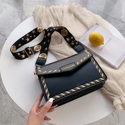 

Summer bag handbags new 2019 Korean version of the small fresh wild shoulder slung fashion portable broadband small square bag