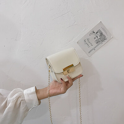 

Small fresh mini bag female 2019 new French small group bag shoulder slung small bag fashion chain small square bag