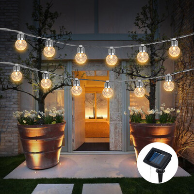 

〖Follure〗Solar Pineapple Light String Light Bulb Round Ball Light Outdoor Garden Light