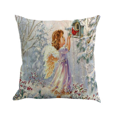 

Siaonvr Christmas Pillow Cover Pillowcases Decorative Sofa Cushion Cover 45x45cm