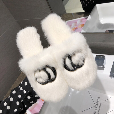 

Maos slippers women autumn&winter Korean style outer-wear flat-bottomed social-head semi-trailer semi-trailer