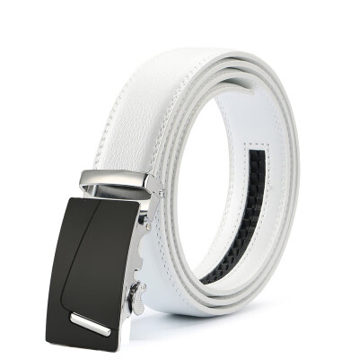 

New Designer letter buckle Automatic Buckle Cowhide Leather belt men jaguar designer white belts mens belts luxury 110-125cm