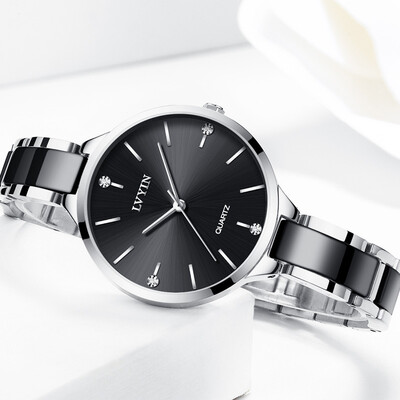 

Authentic network celebrity star watch female Korean version simple ceramic student fashion waterproof lady quartz watch ins wind