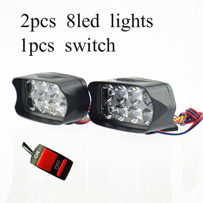 

Motorcycle headlights Motorbike auxiliary driving lights headlamp 12V 12w spotlights super bright Moto Fog spot lamp Waterproof