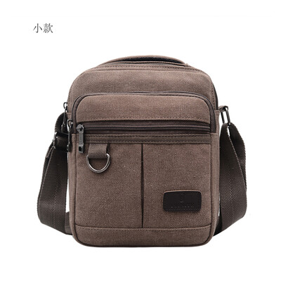 

Mens canvas bags inclined handbag Korean version fashion leisure 100 sets mens bags business small handbag inclined handbag rece