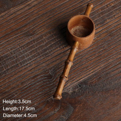 

Japan Teaism Decorative Tea Strainers Bamboo Rattan Gourd Shaped Tea Leaves Funnel for Tea Table Decor Tea Ceremony Accessories