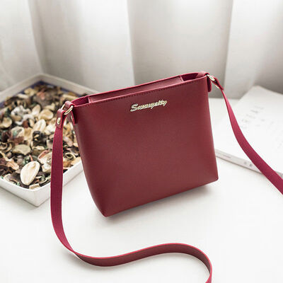 

2018 New Style Fashion Women PU Leather Solid Shoulder Bag Messenger Flap Zipper Purse Satchel Tote Handbag