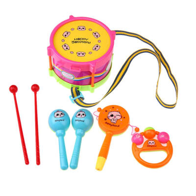 

5pcsSet Kids Toys Roll Drum Musical Instruments Band Kit Children Toy