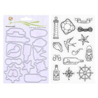 

Voyage Style Silicone SealCutting Die Stencil Photo Album Decor Craft Gift