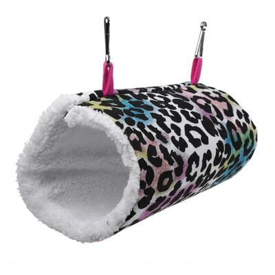 

Hanging Hamster Cage Hanging Nest Bed Small Pet HammockColorful Leopard