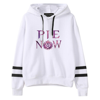 

Herqw61 Womens Girls Supernatural Forever Love Hoodie Tour Striped Long Sleeve Sweatshirt