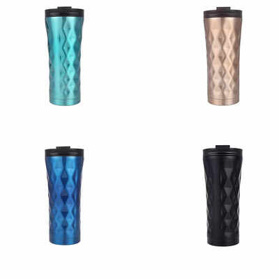 

500ml Double Wall Stainless Steel Car Coffee Mug Thermos Cup Insulated Sports Daily Vacuum Water Bottle