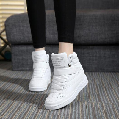 

Spring New Designer Wedges White Platform Sneakers Women Shoes 2018 Tenis Feminino Casual Female Shoes Woman Basket Femme