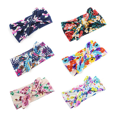 

6PCS New Fashion Baby Girls Hair Band Headband Knotted Adjustable