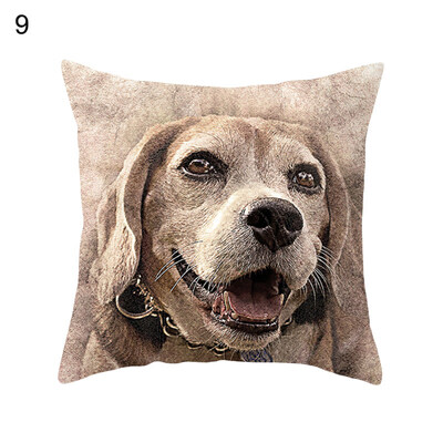 

45x45cm Animal Cat Dog Cushion Cover Soft Throw Pillowcase Home Car Decoration