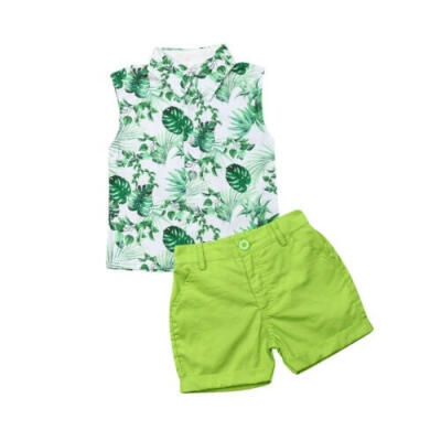 

Toddler Kids Baby Boy Gentleman Clothes Shirt Tops Shorts Pants Formal Outfit