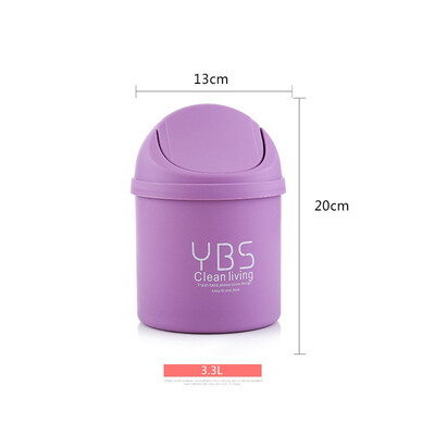 

NeillieN Waste Bins Trumpet Desktops Mini Creative Covered Kitchen Living Room Trash Can desktop garbage cleaning barrel