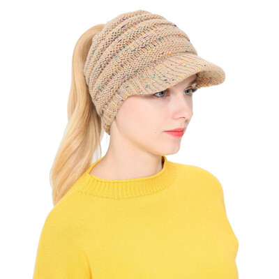 

Tailored Women Men Autumn Winter Beanie Hat Knitting Wool Baseball Cap Earmuffs Hat
