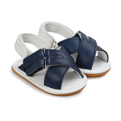 

Summer Baby Newborn Infant Toddler Mixed Colors Buckle Cross Beach Rubber Kids Soled Sandals Shoe
