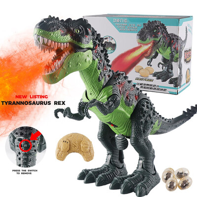 

Siaonvr Remote Control Walking Dinosaur Toy Simulation Dinosaur Spray Christmas Gift