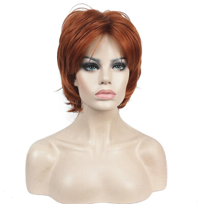 

StrongBeauty Short Layered Shaggy Copper Red Full Synthetic Wig Womens Wigs COLOUR CHOICES