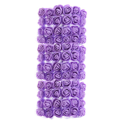 

72Pcs Colorfast Foam Roses Artificial Flower Head Wedding Bride Party Home Decor