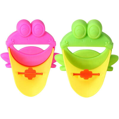 

2pcs Frog Shape Bathroom Gadgets Faucet Extenders for Kids Washing Hands