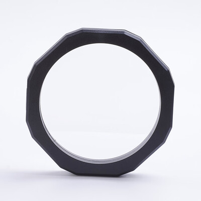

Plastic Frame Stands with Transprent Membrane For Ring Pendant Bracelet Jewelry Display Octagon Black 127x20mm