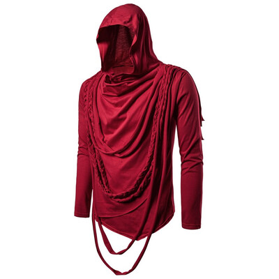 

Toponeto Men Autum Winter Long Sleeve Hooded Sweatshirt Solid Outwear Tops Blouse