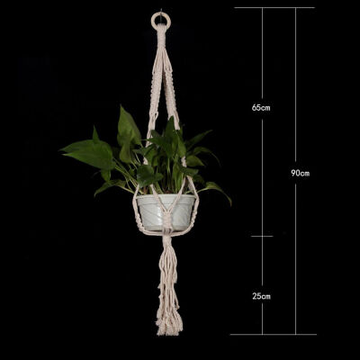 

Bohe Macrame Plants Hanger Hook Flower Pot Holder Hanging Rope Wall Art Home Garden Balcony Decoration