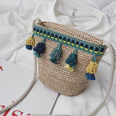 

Tailored Fashion Childrens Shoulder Messenger Weaving Bag Coin Purse Pack For Child