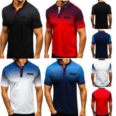 

Mens T Shirts Shirt Plain Polycotton T-Shirts Tops Mix-color Top -3XL New