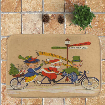 

Toponeto Merry Christmas Welcome Doormats Indoor Home Carpets Decor 40x60CM