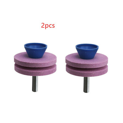 

〖Follure〗Lawn Mower Blades Sharpener Grinder Wheel Stone For Power Drill Hand Drill Both