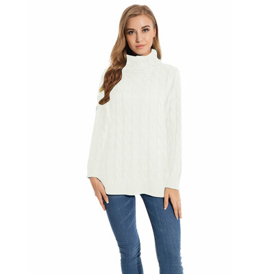 

〖Follure〗Women Autumn Winter Casual Turtleneck Sweater Pullover Sweater