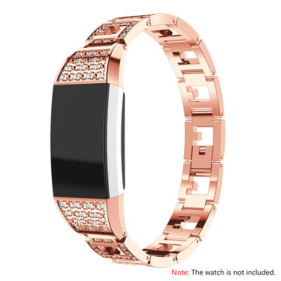 

High Quality Watch Band Zinc Alloy Women Fashion Simple Style Wrist Strap for Fitbit Charge 2
