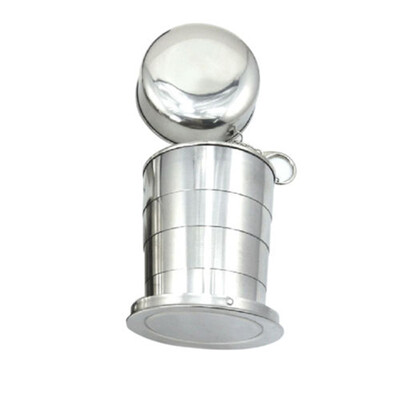 

Mini Stainless Steel Portable Outdoor Travel Folding Collapsible Cup Telescopic