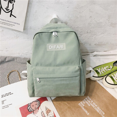 

Ins womens Korean high school Korean high school college students old school junior high school simple double shoulder bag