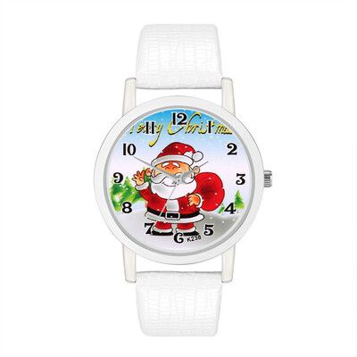 

2018 Clock Analog Santa Claus & Tree Wrist Watch Ladies Quartz Women Womens Watches Fashion Girls Christmas Gift Reloj &Ff