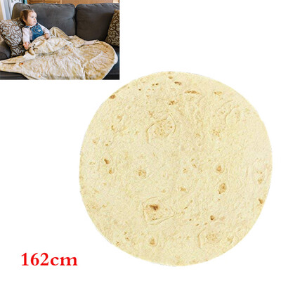 

Toponeto Comfort Food Creations Burrito Wrap Blanket Perfectly Round Tortilla Throw
