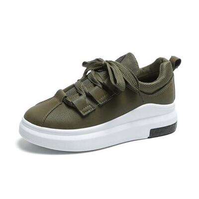 

DIWEINI 2019 Spring&autumn Platform Sneakers Women Pig Suede Comfortable Casual Shoes Woman Korean Fashion Zapatos De Black