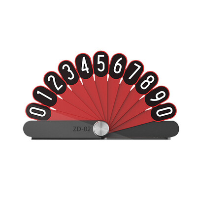 

Tailored Car Parking Card Concealed Temporary Car Stop Sign Number Parking Card Sticker