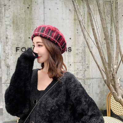 

Wool Beret Female Autumn&Winter Korean Edition Japanese Painter Soft Girl Berry Cap