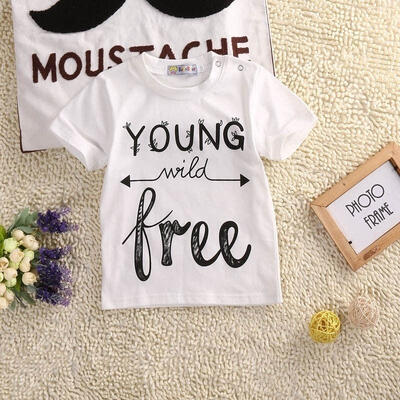 

New Fashion Summer Style boy tops Letter Printed Yong Free Cotton Short Sleeve T Shirt Tees Clothes for Boy Children t shirts