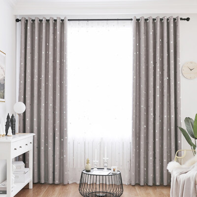 

Brand New Star Kids Child Bedroom curtains with 3 colors Blackout Thermal Solid Window Curtain For Living room Decor