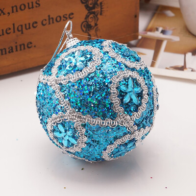

Siaonvr Christmas Rhinestone Glitter Baubles Ball Xmas Tree Ornament Decoration 8CM